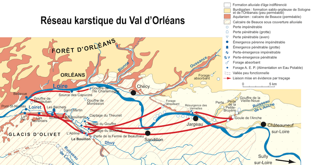 Réseau karstique du Val d'Orléans